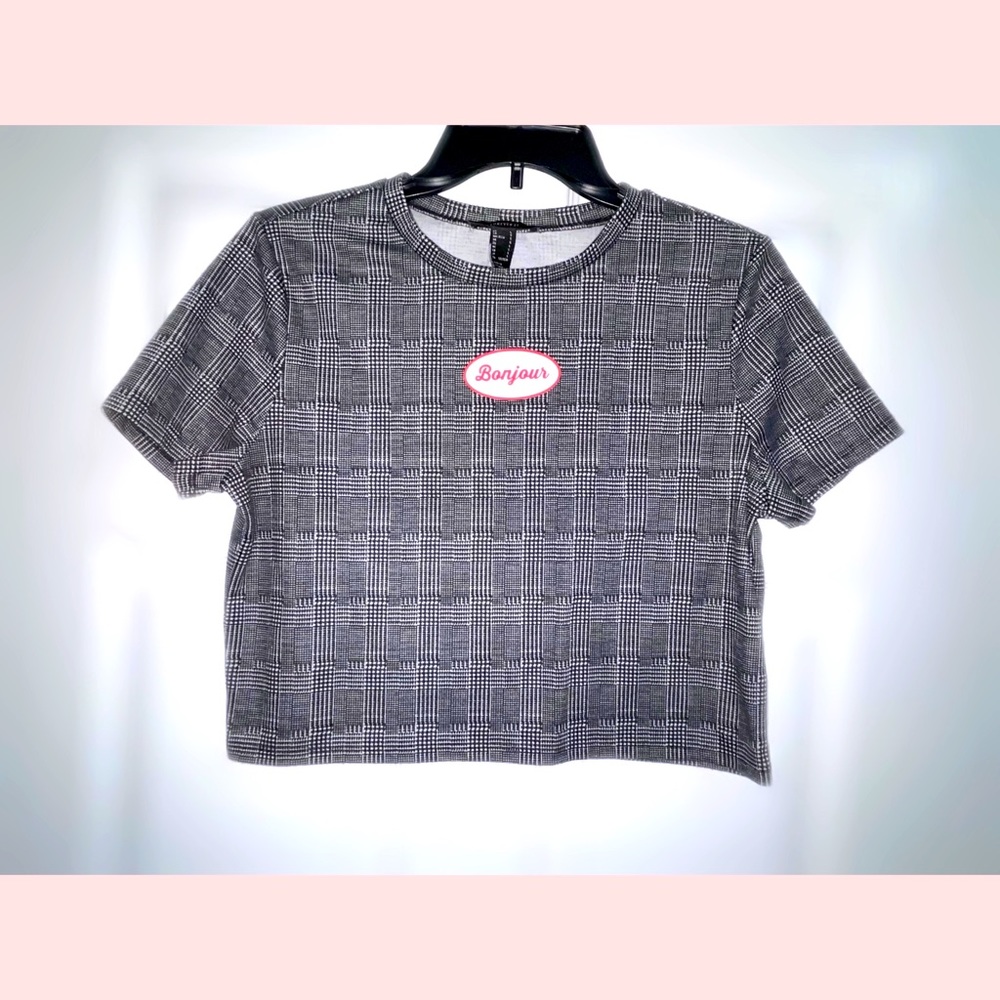 Cropped top Bonjour✨